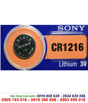 Sony CR1216; Pin 3V Lithium Sony CR1216 chính hãng Sony _Made in Indonesia 